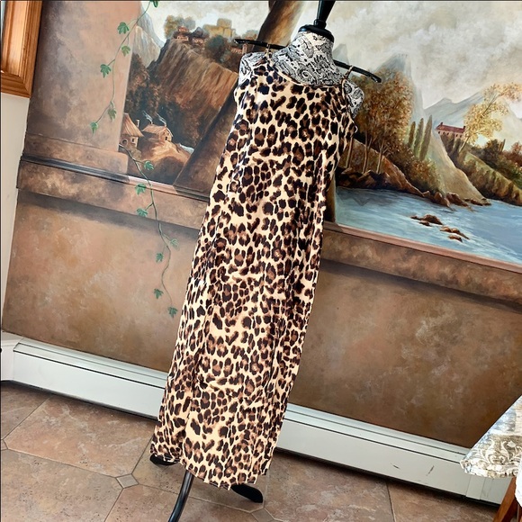 ✨🐆✨Leopard Midi Slip Dress✨🐆S M L - Picture 7 of 8